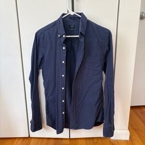J. Crew Men's Dark Blue button down shirt